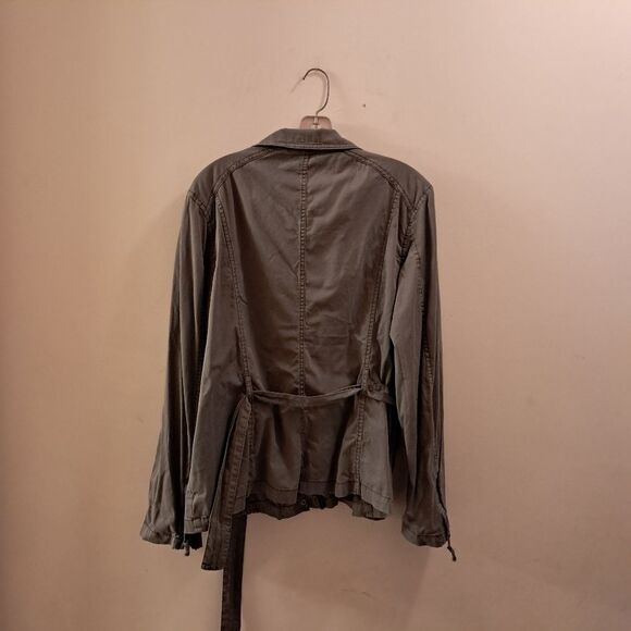 Sonoma jacket women's XL grey distressed utility military grunge core coastal - Picture 3 of 10